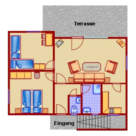 Hébergement de vacances Gemuetliches Mit Grosser Suedwest-terrasse